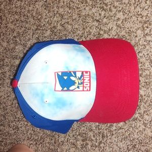 Sonic The Hedgehog Americana Baseball Snapback Blue/Red Boy's Hat Cap